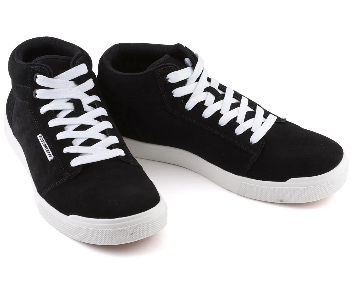 Ride Concepts Men's Vice Mid Flat Pedal Shoe (Black/White) (10.5) - view 4